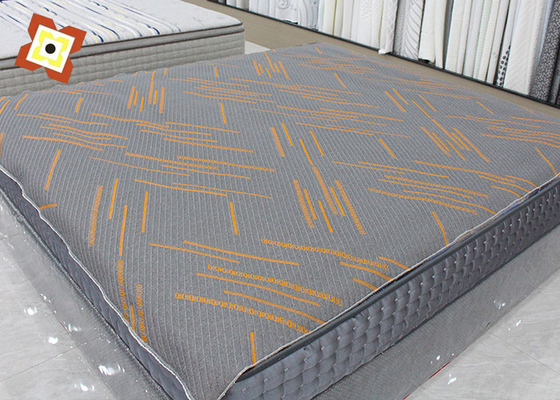 Guangzhou por atacado Stretch Pillow Mattress Quilting Fabric Knitting Jacquard Air Layer Modal Tecido de colchão cinza