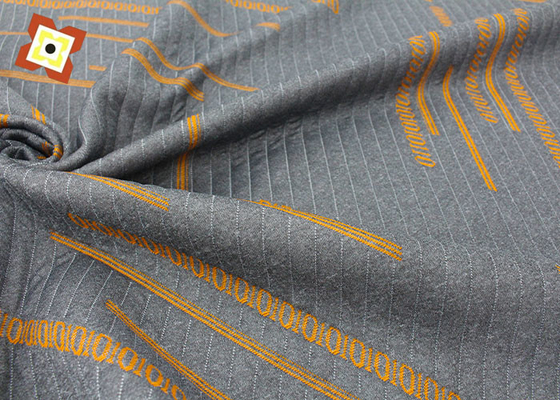 Guangzhou por atacado Stretch Pillow Mattress Quilting Fabric Knitting Jacquard Air Layer Modal Tecido de colchão cinza