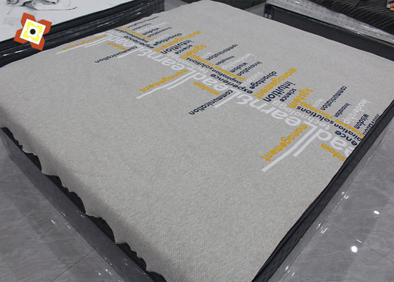 Tecido jacquard de malha dupla face primavera para colchão, fio fiado