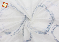 Tecido antimofo de fibra de poliéster estampado para colchões malha urdidura