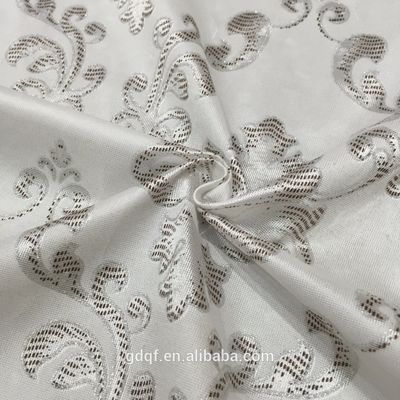 A tela branca do jacquard do GV, encolhe a tela de tiquetaque do colchão resistente