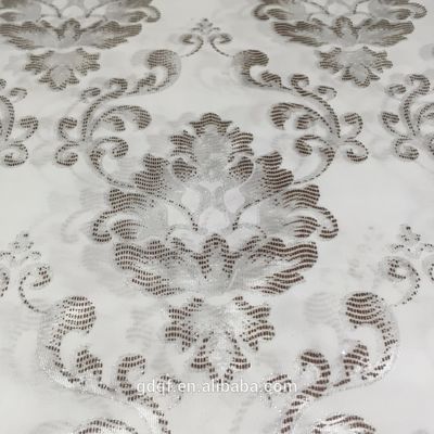 A tela branca do jacquard do GV, encolhe a tela de tiquetaque do colchão resistente