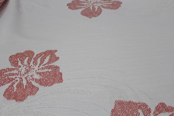 Tela poli da malha do jacquard do à prova de água 240gsm com teste padrão de flor