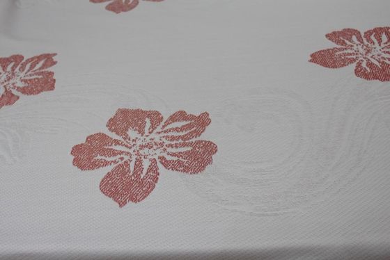 Tela poli da malha do jacquard do à prova de água 240gsm com teste padrão de flor