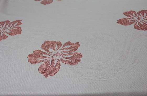 Tela poli da malha do jacquard do à prova de água 240gsm com teste padrão de flor