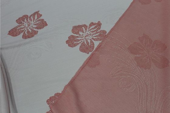 Tela poli da malha do jacquard do à prova de água 240gsm com teste padrão de flor