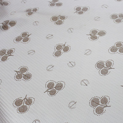 Poliéster respirável tela de confecção de malhas tecida do jacquard 160gsm para a tampa de colchão