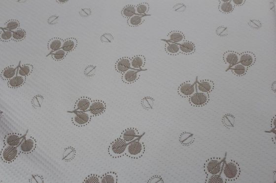 Poliéster respirável tela de confecção de malhas tecida do jacquard 160gsm para a tampa de colchão