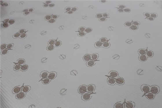 Poliéster respirável tela de confecção de malhas tecida do jacquard 160gsm para a tampa de colchão