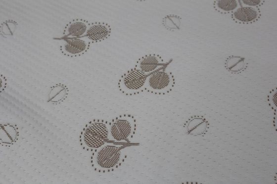 Poliéster respirável tela de confecção de malhas tecida do jacquard 160gsm para a tampa de colchão