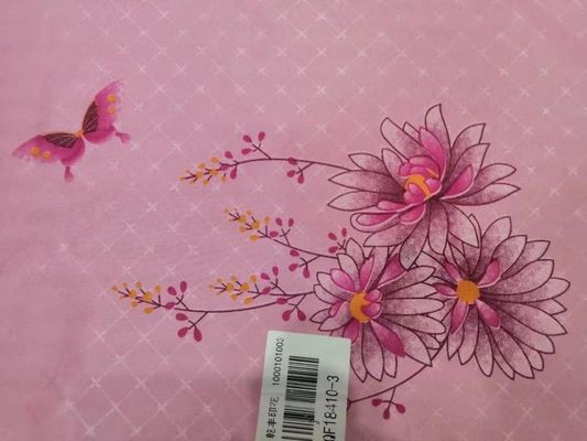 Tela do colchão do poliéster de W2.1m, tela 75g/M2 estofando floral