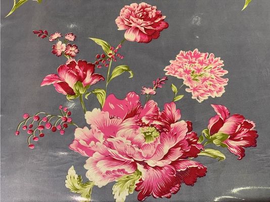 impressão larga da flor da tela de tricô do poliéster 100gsm de 2.3m para a tampa de colchão