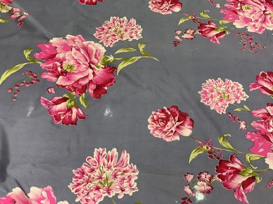 impressão larga da flor da tela de tricô do poliéster 100gsm de 2.3m para a tampa de colchão