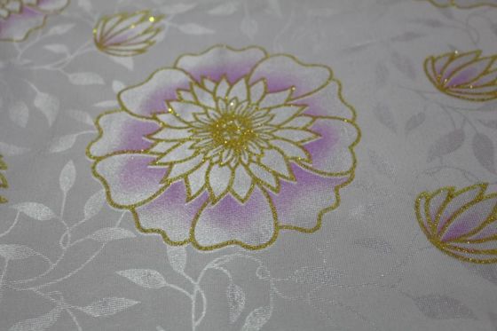 Tela respirável do cetim do poliéster de 5mm com impressão do teste padrão de flor