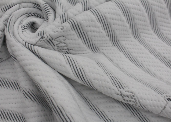 Matéria têxtil acolchoada descanso feita malha da casa do colchão da tela de 100% jacquard de bambu