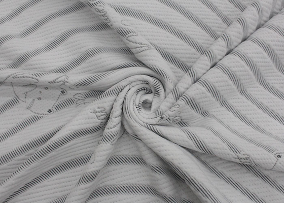 Matéria têxtil acolchoada descanso feita malha da casa do colchão da tela de 100% jacquard de bambu