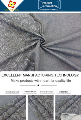 Teste padrão real o descanso frente e verso feito malha do colchão do jacquard descasca a tela respirável amigável