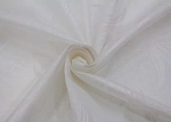 Teste padrão de flores baixo branco por atacado que imprime a tela do pongee do poliéster de tricô para o protetor do colchão