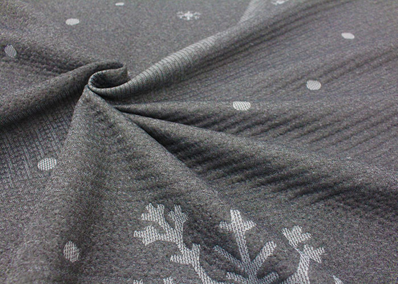 o jacquard 100% fino do poliéster fez malha o teste padrão do floco de neve da tela do colchão