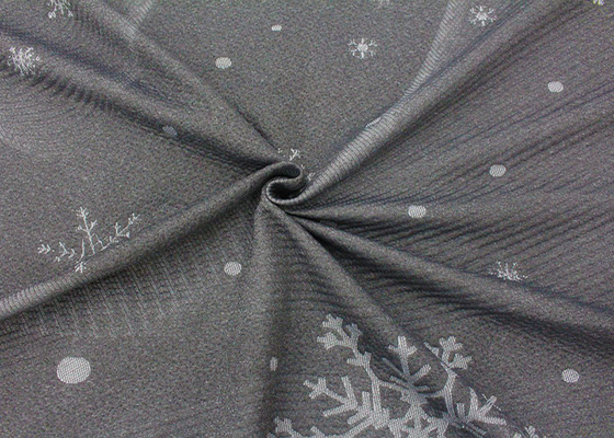 o jacquard 100% fino do poliéster fez malha o teste padrão do floco de neve da tela do colchão