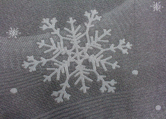o jacquard 100% fino do poliéster fez malha o teste padrão do floco de neve da tela do colchão
