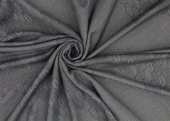 tela de linho estofando de Gray Polyester Knitted Jacquard Protective da tela do colchão 260gsm
