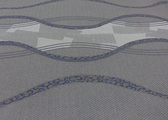 tela de linho estofando de Gray Polyester Knitted Jacquard Protective da tela do colchão 260gsm