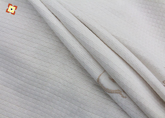 Fora do tipo estofando feito malha branco ponto do Pongee da tela do colchão do jacquard de matéria têxtil