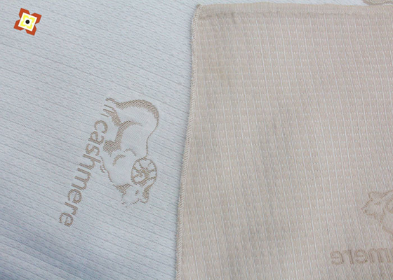 Fora do tipo estofando feito malha branco ponto do Pongee da tela do colchão do jacquard de matéria têxtil