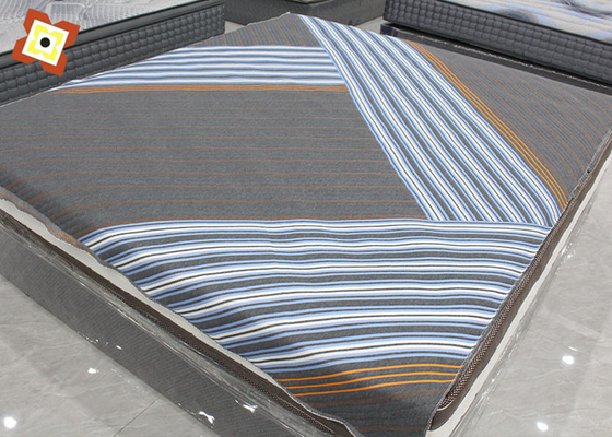 A fibra fez malha a tela acolchoada do colchão do jacquard do poliéster a tela de bambu