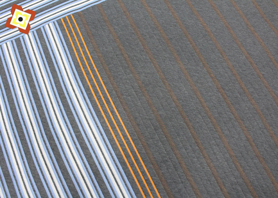 A fibra fez malha a tela acolchoada do colchão do jacquard do poliéster a tela de bambu