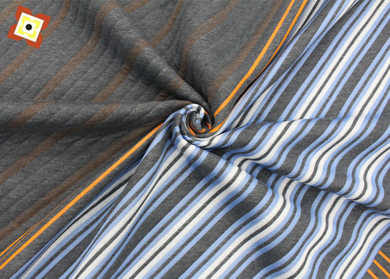 A fibra fez malha a tela acolchoada do colchão do jacquard do poliéster a tela de bambu